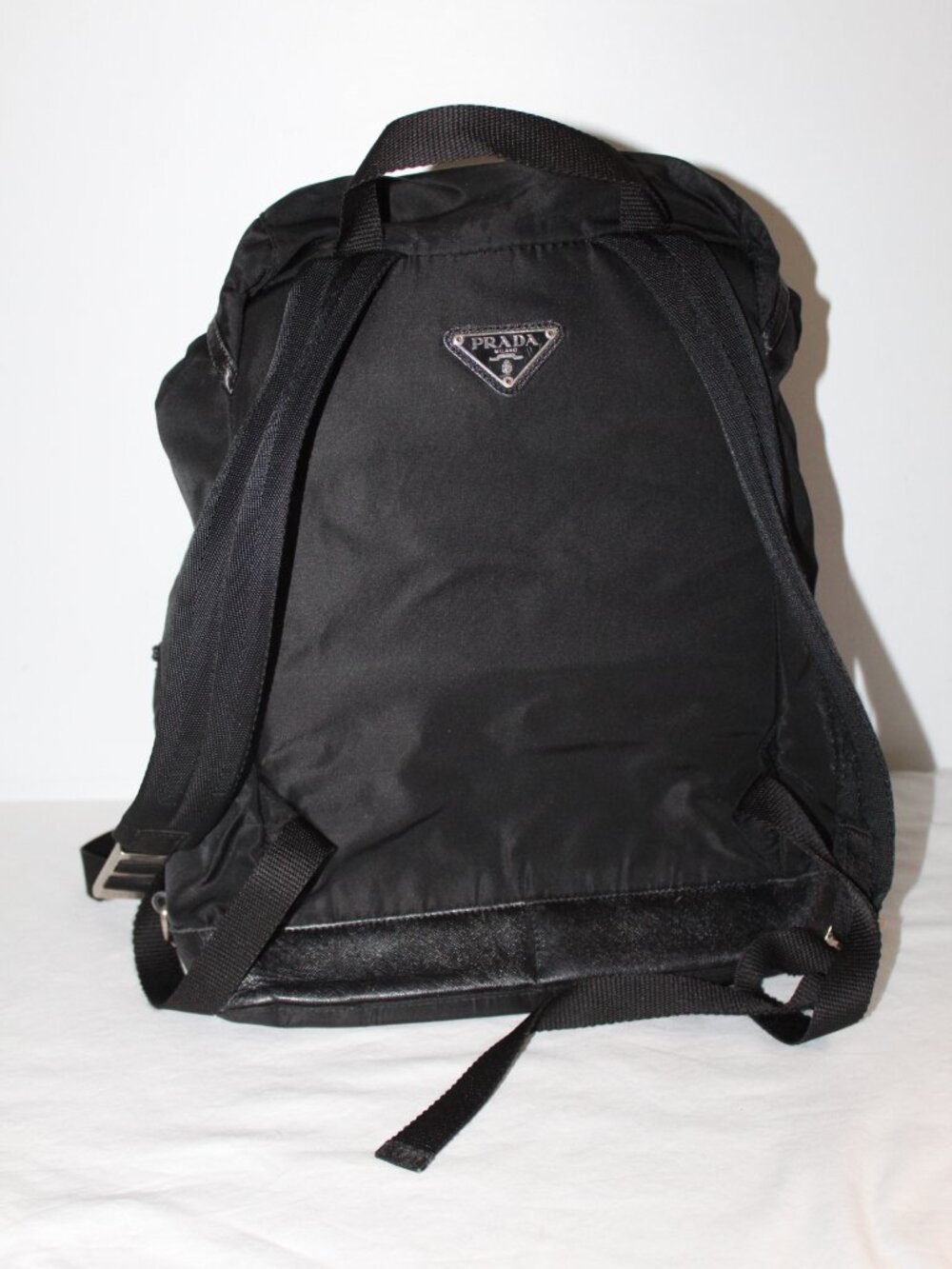 Prada Viaggio Tessuto Padded Back Backpack Triangle Logo Shoulder Bag Travel